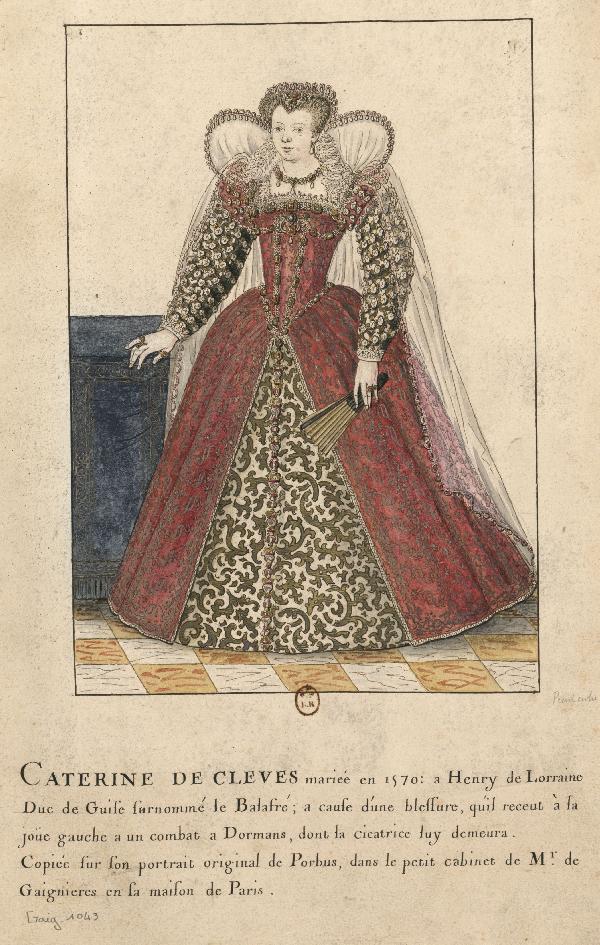 Catherine de Clèves-Nevers, femme d&#039;Henri de Lorraine, duc de Guise